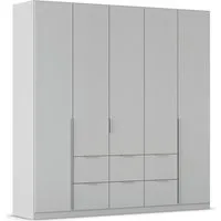 OTTO home Drehtürenschrank Kleiderschrank Schrank Garderobe AGORDO mit Dekor- oder Hochglanzfront (in zwei Griff-Farben, Breite 226 cm) mit Außenschubkästen, Serie in 7 Breiten und 2 Höhen MADE IN GERMANY