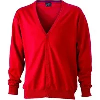 Daiber Cardigan JN 661 Herren V-Neck Cardigan Leichte Strickqualität