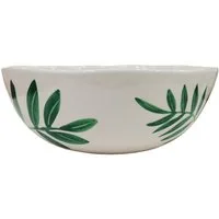 Neuetischkultur Salatschüssel Servierschale Olivenzweig, Keramik, (Stück, 1-tlg), Obstschale Salatschüssel
