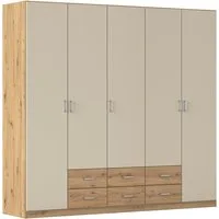 rauch Drehtürenschrank Kleiderschrank Garderobe GAMMA Breiten 91/136/181/226/271/315/360 cm (in 3 Ausstattungen BASIC/CLASSIC/PREMIUM (inkl. SOFT-CLOSE-Funktion) mit Schubladen, verschiedene Griff-Varianten TOPSELLER MADE IN GERMANY