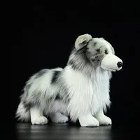 Tinisu Plüschfigur Border Collie Kuscheltier 29 cm – Realistisches Plüschtier Hund Stofft