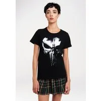 LOGOSHIRT T-Shirt Marvel - Punisher Techno Skull mit lizenziertem Print