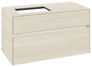 Villeroy & Boch Waschtischunterschrank Collaro C11000 1000x548x500mm 2 Ausz. Waschtisch li White Oak C11000AA