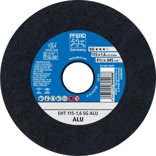 PFERD TOOLS Trennscheibe EHT gerade Leistungslinie SG ALU für Alu - 61340425