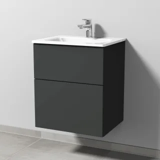 Sanipa 3way Glas-Set Glas-Waschtisch und Unterbau (SP200) 582x500x407 SP2001B