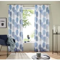OTTO home Gardine Belem (1 St), Kräuselband, transparent, Voile, 1 bzw. 2 Schals, Vorhang, Fertiggardine, Kreise