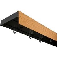 SN DECO GROUP Gardinenschiene Vorhangschiene SH (1) mit Blende 5 cm, 2-läufig, Fixmaß, mit Bohren, verschraubt, Kunststoff