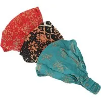 Guru-Shop Stirnband Haarband, Kopfband, Stirnband, 3 Stück Bandana..