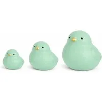 finehomegarden Dekofigur Keramik Vogel Dekofigur H12,5cm+ H18,5cm+H24cm Moderner Dekovogel (1 St), mint Wohnraum- & Tischdekoration 3Größen wählbar