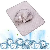 nsihing Hundematte Selbstkühlende Hundematte, Kühldecke Katzen,Waschbar Kältematte, für Drinnen, Draußen und im Auto ideal für kleine Katzen und Hunde