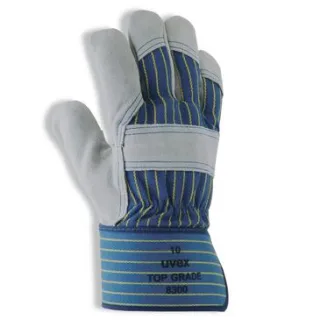 uvex Lederhandschuh top grade 8300 grau/blau 10 - 6029210