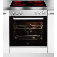BEKO Elektro-Herd-Set Einbauherd-Set BBUE12020X, mit Teleskopauszug nachrüstbar, katalytische Reinigung, Gleichmäßige Heißluft für perfekte Ergebnisse dank Aeroperfect