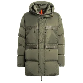Parajumpers Venture Thyme Green Lange Daunenjacke Mit Kapuze