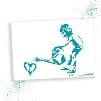 LaserCad Motivschablone BANKSY Streetart für Graffiti, Airbrush, Deko