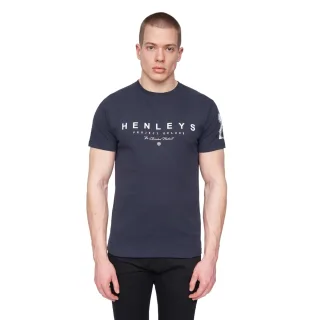 Henleys - "Hentyme" T-Shirt für Herren (Marineblau)
