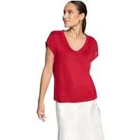 Zero T-Shirt Damen mit V-Ausschnitt (1-tlg) Material