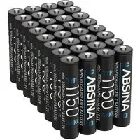 ABSINA 32x Akku AAA 1150 NiMH min. 1050mAh Akkus Batterien ideal für Telefon Akku 1050 mAh (1.2 V)