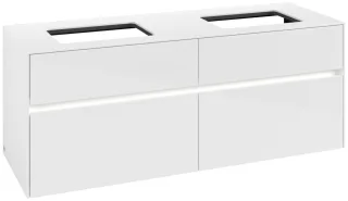 Villeroy & Boch Waschtischunterschrank Collaro C119B0 1400x548x500mm mit Beleuchtung Glossy White C119B0DH