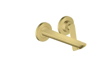 Hansgrohe 2-Loch WTA Wand Unterputz Axor Citterio C mit Auslauf 195 mm brushed brass, 49110950 49110950