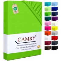 Camry Spannbettlaken CLASSIC Jersey 100% Baumwolle Spannbetttuch atmungsaktiv Gummizug, Jersey Baumwolle, Gummizug: rundum, 100% Baumwolle, alle Matratzenhöhen, atmungsaktiv, pflegeleicht