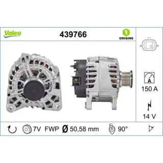 Valeo Lichtmaschine 150A Dacia Opel Renault 439766