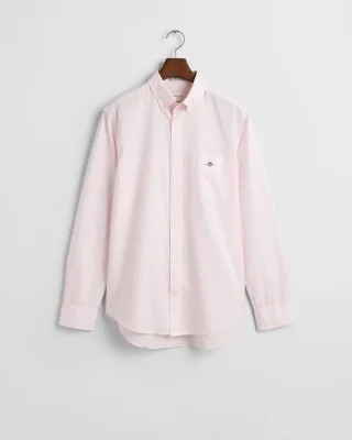 GANT - Regular Fit Classic Popeline Hemd mit Streifen light pink - Gr. - XXL