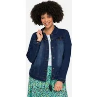 Angel of Style Jeansjacke Jeansjacke Frieda Wascheffekte Hemdkragen Langarm