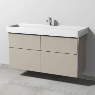 Sanipa 3way Waschtischunterbau zu Laufen Pro S Waschtisch mit 4 Auszügen, Kaschmir-Matt BP7861U