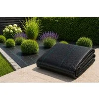 LA CUTE Unkrautvlies Gartenvlies Unkrautvlies 160g/m² UV-beständig & wasserdurchlässig., (Unkrautvlies-Matte für Garten, Beete, Wege & Landwirtschaft., 2 x 10 m Unkrautvlies, wasserdurchlässig für langfristigen Einsatz), UV-beständig, reißfest, Unkra