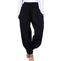 KUNST UND MAGIE Haremshose Kunst&Magie Damen Pluder-/Haremshose Sommerhose Hippie Wellness Yoga
