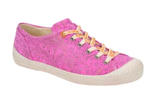 Eject 11207/3.057 DASS Damen Halbschuhe Pink Blumenmuster Echtleder
