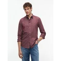 Tommy Hilfiger Langarmhemd FLEX HAIRLINE POPLIN REGULAR FIT Button-down-Kragen, gestreift