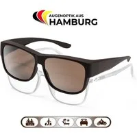 EyeAm Sonnenbrille, Überziehbrille, Polarisierte Überbrille für Brillenträger, Fit Over Modell: Überbrille