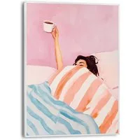 Reinders! Poster Coffee Please, Schlafzimmer - Mehrfarbig - MDF - Menschen - 30x40 cm