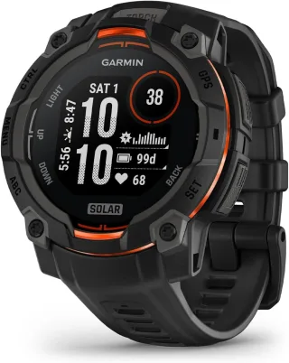 Garmin Instinct 3 Solar [inkl. Silikonarmband schwarz] 45mm Aluminiumgehäuse schwarz