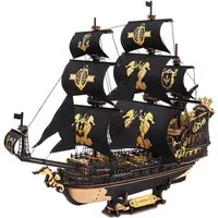 ROKR 3D-Puzzle Seahorse Barque, Modellboot, 603 Puzzleteile