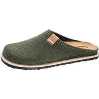 Fischer-Markenschuh Helge Pantoffel aus PET Upcycling Filz, Einlegesohle aus Leder ist herausnehmbar
