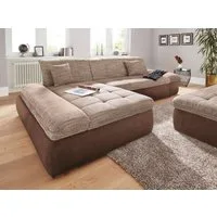 DOMO collection Ecksofa PB MORIC wahlweise mit Bettfunktion + Armteilverstellung, L-Form, im XXL-Format, B/T/H:300/172/80 cm, feine Steppung