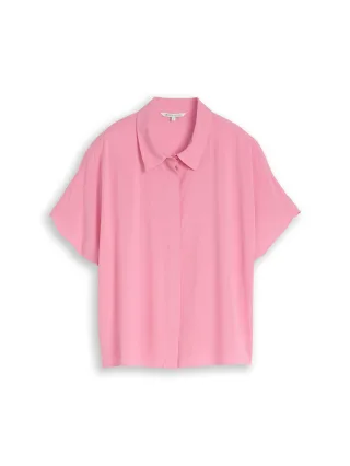 Denim Tom Tailor - Bluse aus Viskose soft blush rose - Gr. - S