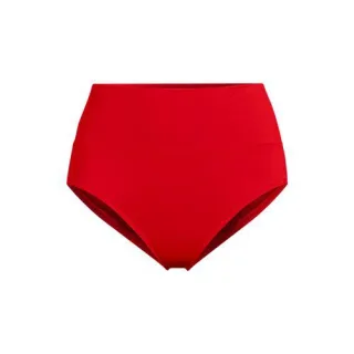 Bikinihose zum Umschlagen, High Waist, für Damen, Damen, size: regular, Rot, Nylon-Mischung, by Lands' End