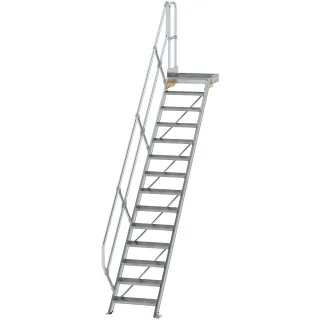 Munk Treppe mit Plattform 45° Stufenbreite 600 mm - 600434