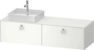 Duravit White Tulip Konsolenwaschtischunterbau wandhängend Weiß Seidenmatt 1600x550x408 mm - WT4890L WT4890L36360010