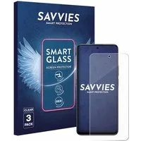 Savvies Displayschutzglas Schutzglas Panzer für Honor 400 Smart 4G, 3 Stück, Schutzfolie Display Schutz Glas Folie klar