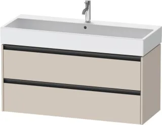 Duravit Ketho.2 Waschtischunterbau wandhängend Taupe Matt 1184x460x549 mm - K25279091910000 K25279091910000