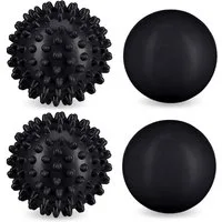 relaxdays Massagerolle Massageball 4er Set (4-tlg)