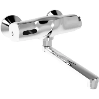 Hansa Hansaelectra Wand-Waschtischarmatur 64452201 chrom, Batteriebetrieb 6 V, Ausladung 250 mm Hansaelectra Wand-Waschtischbatterie 6 V