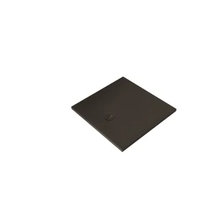 KLUDI-TERRA Duschwanne 80 x 80 H3 cm Abflussabdeckung inklusive Mattschwarz 08DW0939