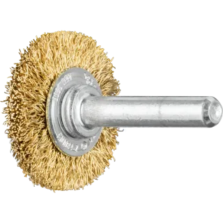 PFERD TOOLS Rundbürste ungezopft RBU Messing-Draht mit Schaft - 43102002