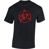 Baddery Print-Shirt Fahrrad T-Shirt: "Anarchy Bike", hochwertiger Siebdruck, auch Übergrößen, aus Baumwolle