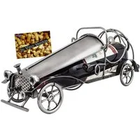 BRUBAKER Weinflaschenhalter Vintage Auto Flaschenhalter, (1-St., inklusive Grußkarte), Metall Skulptur, Wein Geschenk, Weinhalter